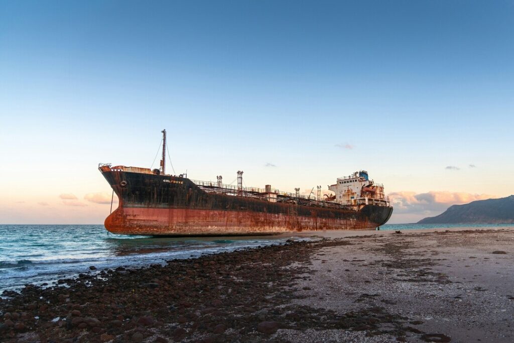 Gulf Dove Shipwreck, Socotra